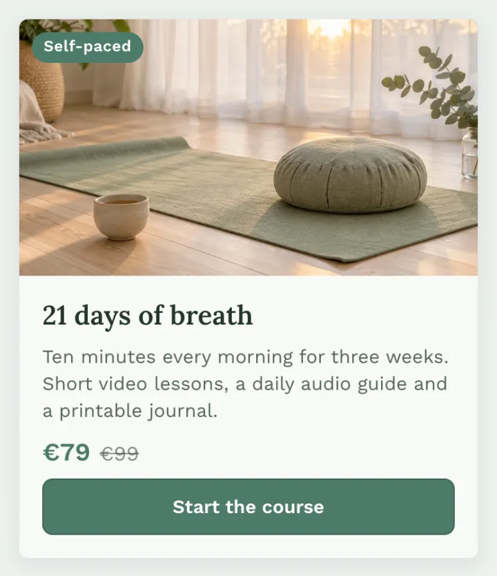 Add a badge like Self-paced