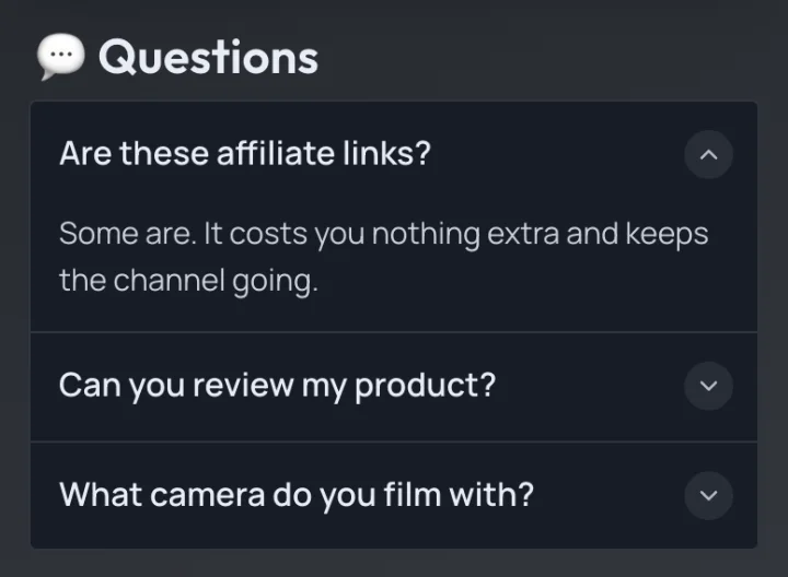 A tap opens each answer