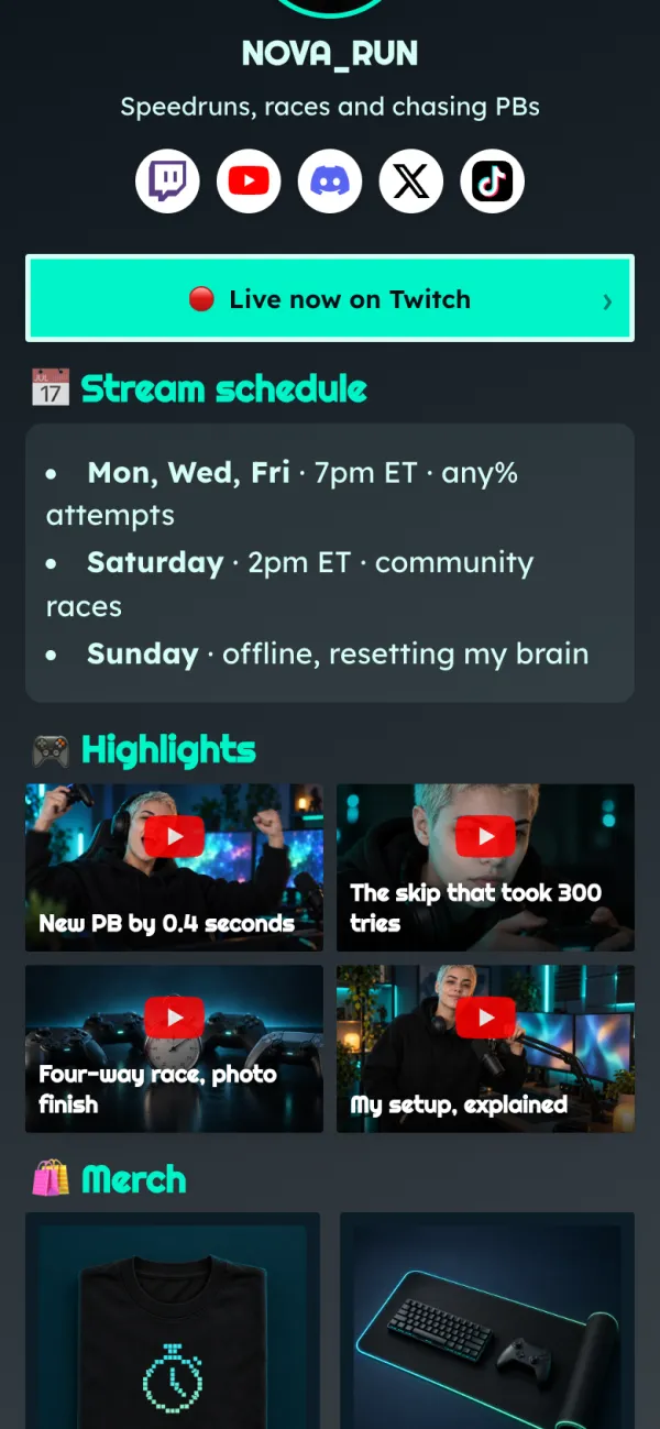 Supported links open in the app