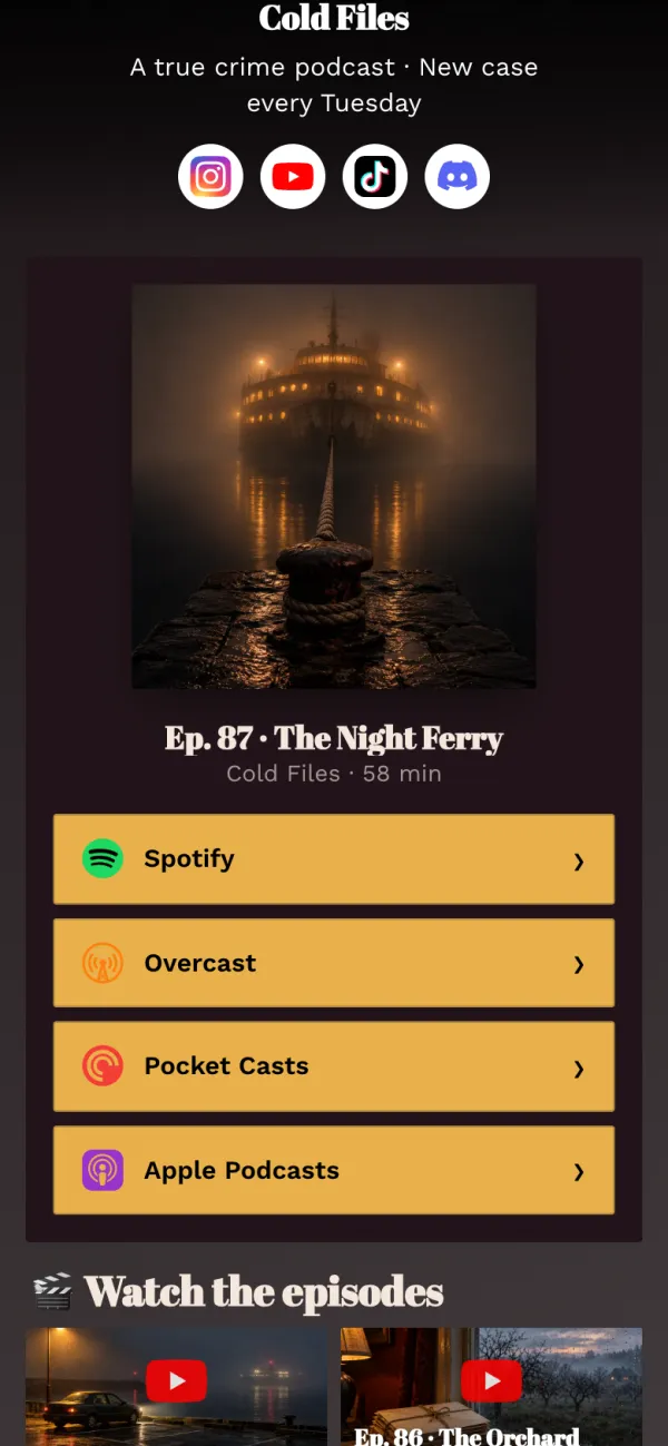 Your show in every podcast app